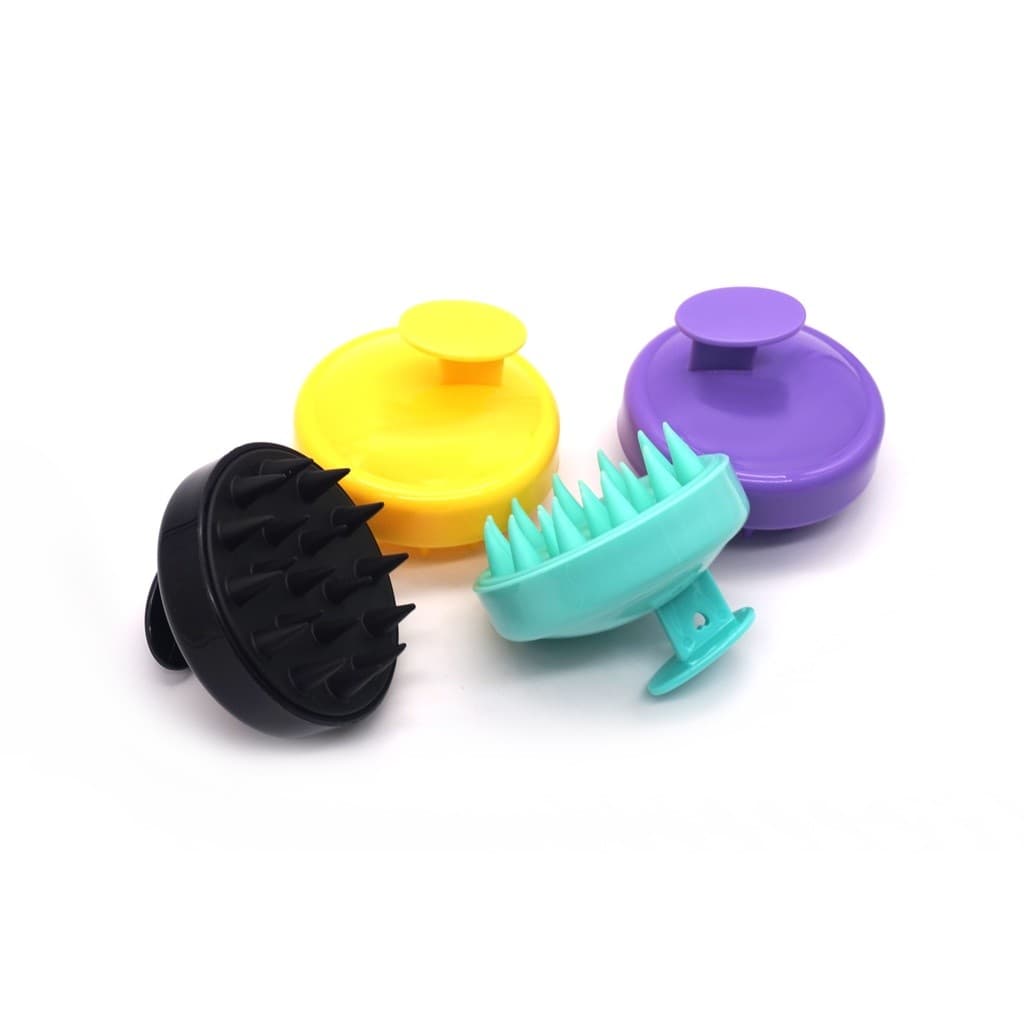 Escova De Cabelo Massageador De Couro Cabeludo Para Lavatório Com Cerdas Estimulante de Silicone