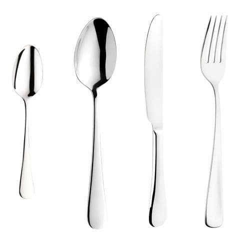 Kit Talheres Inox 24 Peças Jogo Facas Garfos Colheres Design Moderno Durável