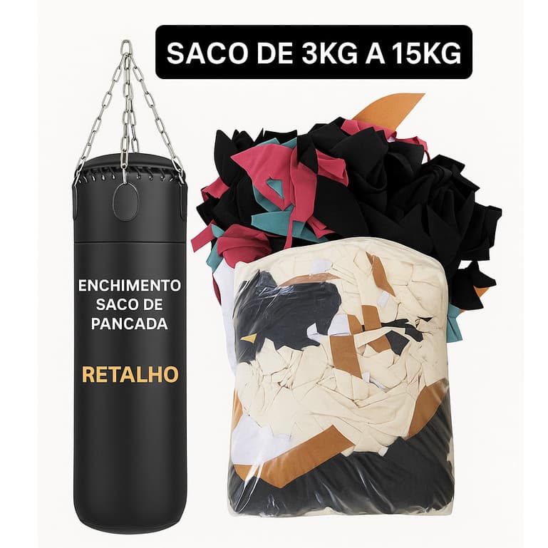 Retalho De Tecido Enchimento Saco De Pancadas Almofadas