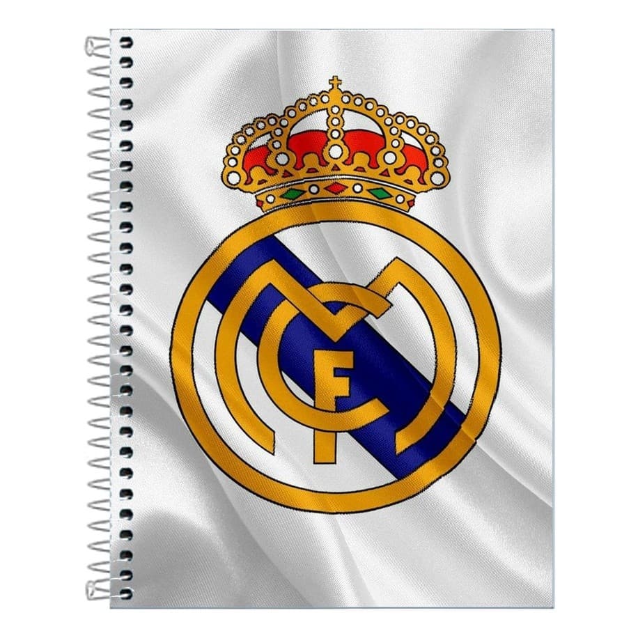 Caderno Real Madrid Capa dura 1 ou 10 Matérias