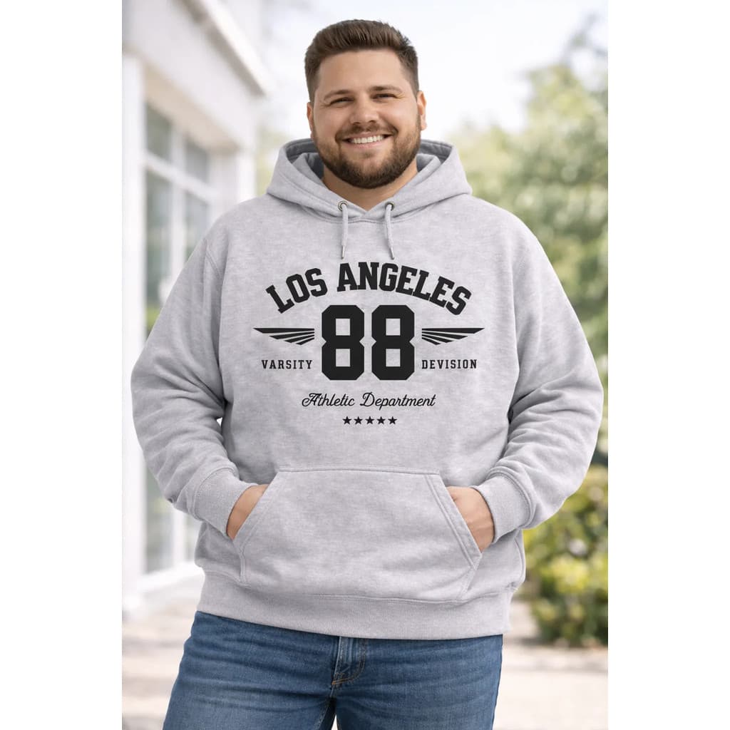Moletom Canguru Plus Size Estampado Cidades Milano