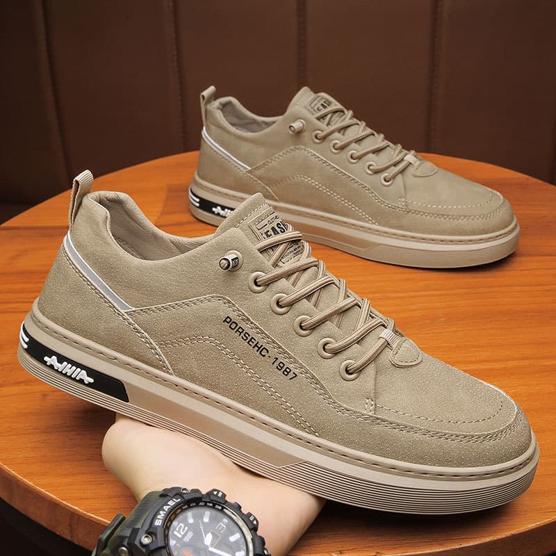 Sapatos masculinos 2025 outono novo estilo canteiro de obras trabalho resistente ao desgaste proteção do trabalho verão