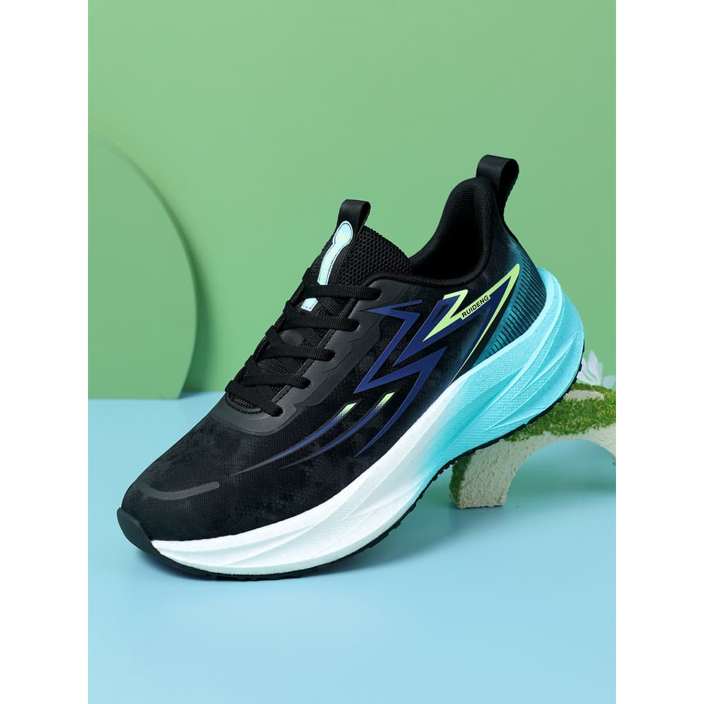 Ruiden sapatos esportivos masculinos de couro antiderrapante tênis de corrida estudante corpo teste sapatos casuais sapa
