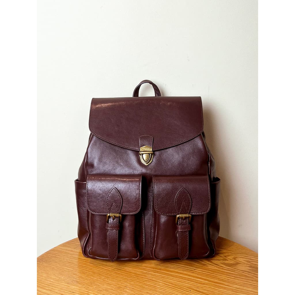 Vintage couro genuíno bolsa feminina mochila grande capacidade primeira camada de couro 2026 novo estilo senhoras mochil