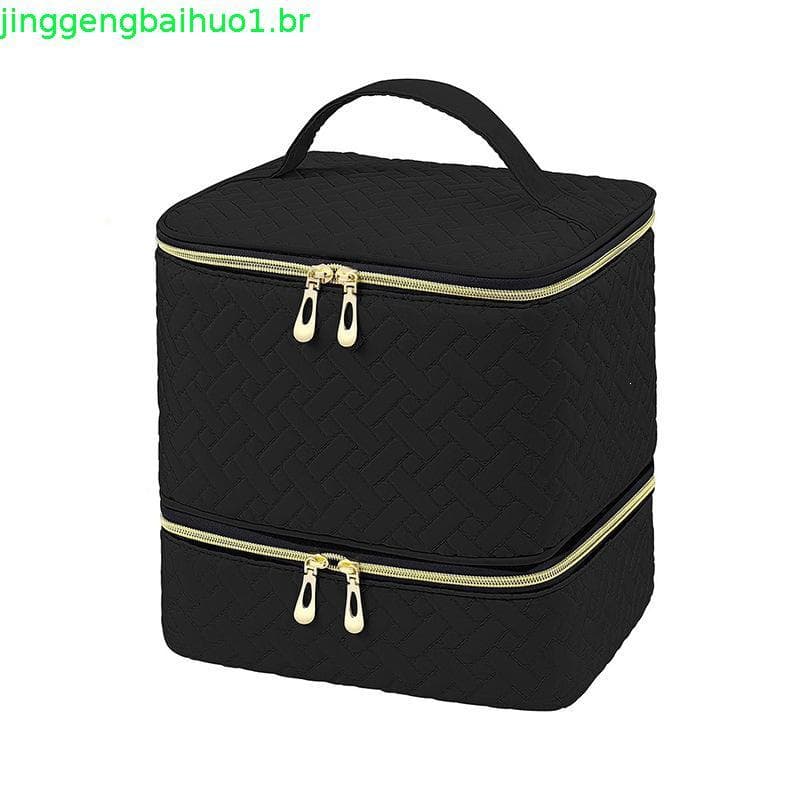 Bolsa Organizadora De Esmalte BOOM , De Armazenamento De Camada Dupla Com 30 Compartimentos Maquiagem Portátil De Grande