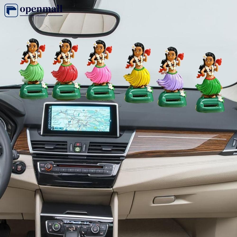 Nobleflying OMALL Carro Criativo Solar Balançando Havaiano Menina Boneca Ornamentos Decorações De Hula Dos Desenhos Anim