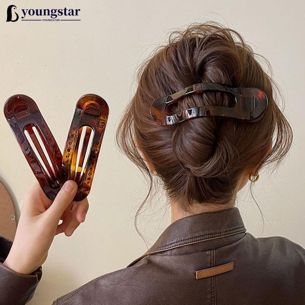 YOUNGSTAR Coreano Ácido Acético Leopardo Longo Grampo De Cabelo Colher Primavera Duckbill Clipe Feminino Moda Acessórios