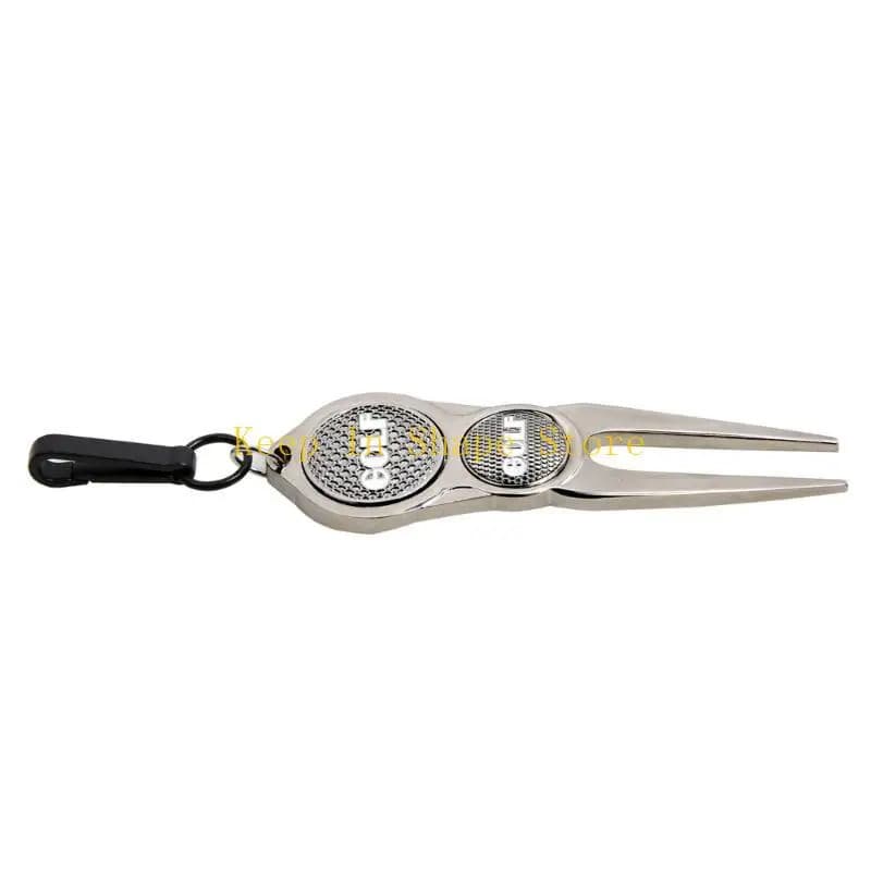 U1JC Golfs Divot Tool Metal Golfs Fork Green Repair Tool Golfs Mark Divot Repair Tool Marker