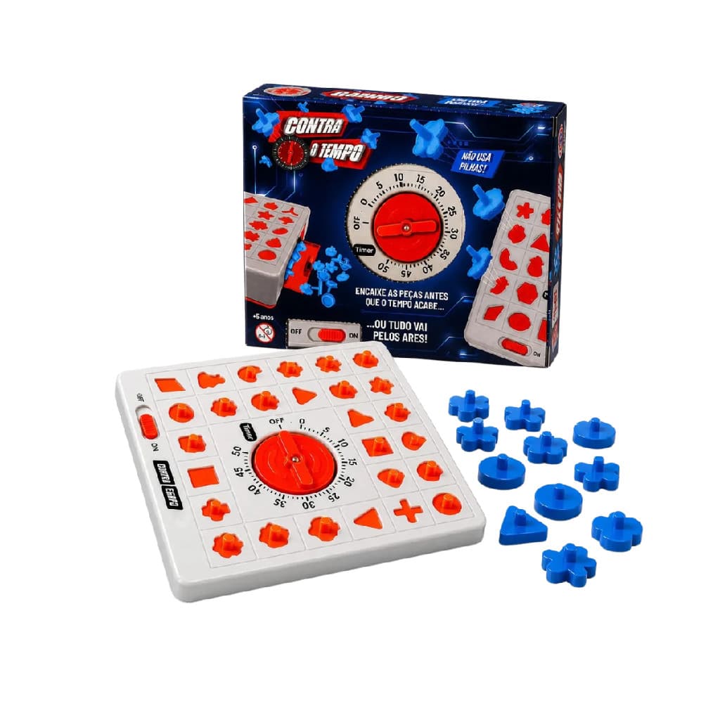 Jogo Contra O Tempo Desafio Montar Peças Timer Polibrinq