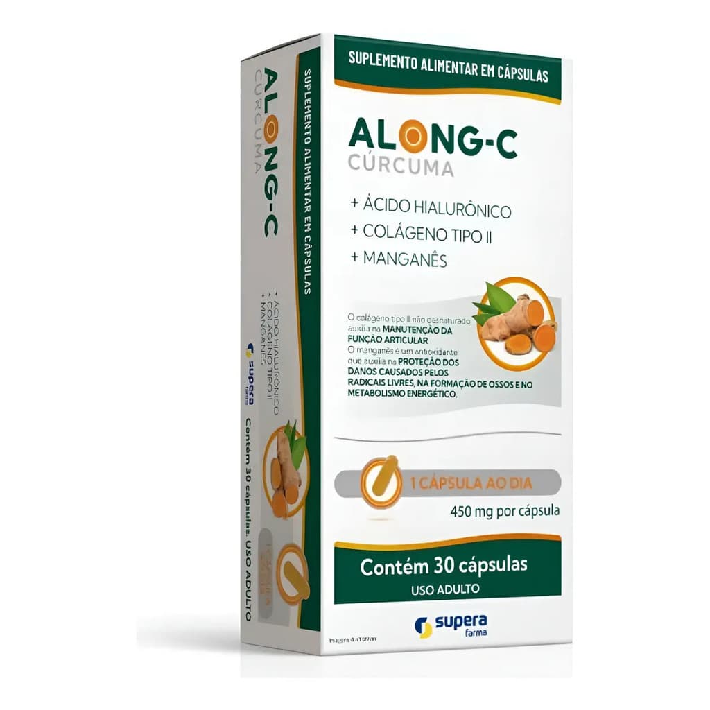 Along C 30 Cápsulas + 6 Cápsulas Brinde Suplemento Alimentar Sem Sabor