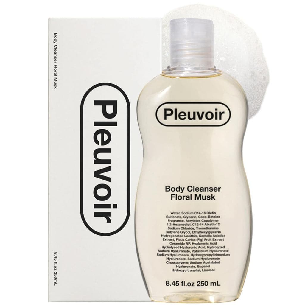 Gel de Banho Perfumado Floral Musk Pleuvoir para Mulheres, Gel de Banho com Fragrância de Nicho com 8 Ácidos Hialurônico