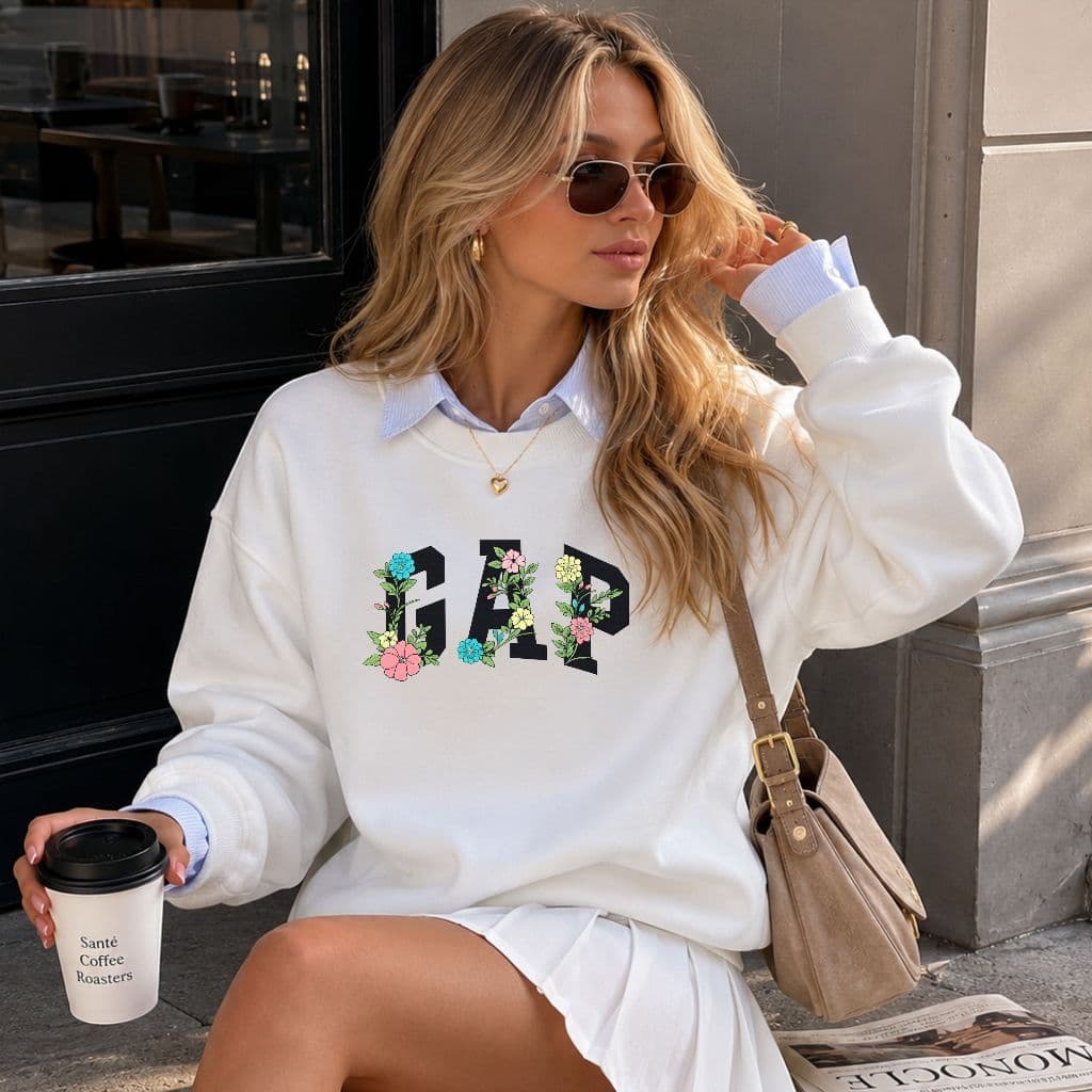Blusa Moletom de Frio Estilosa Estampa Gola Redonda