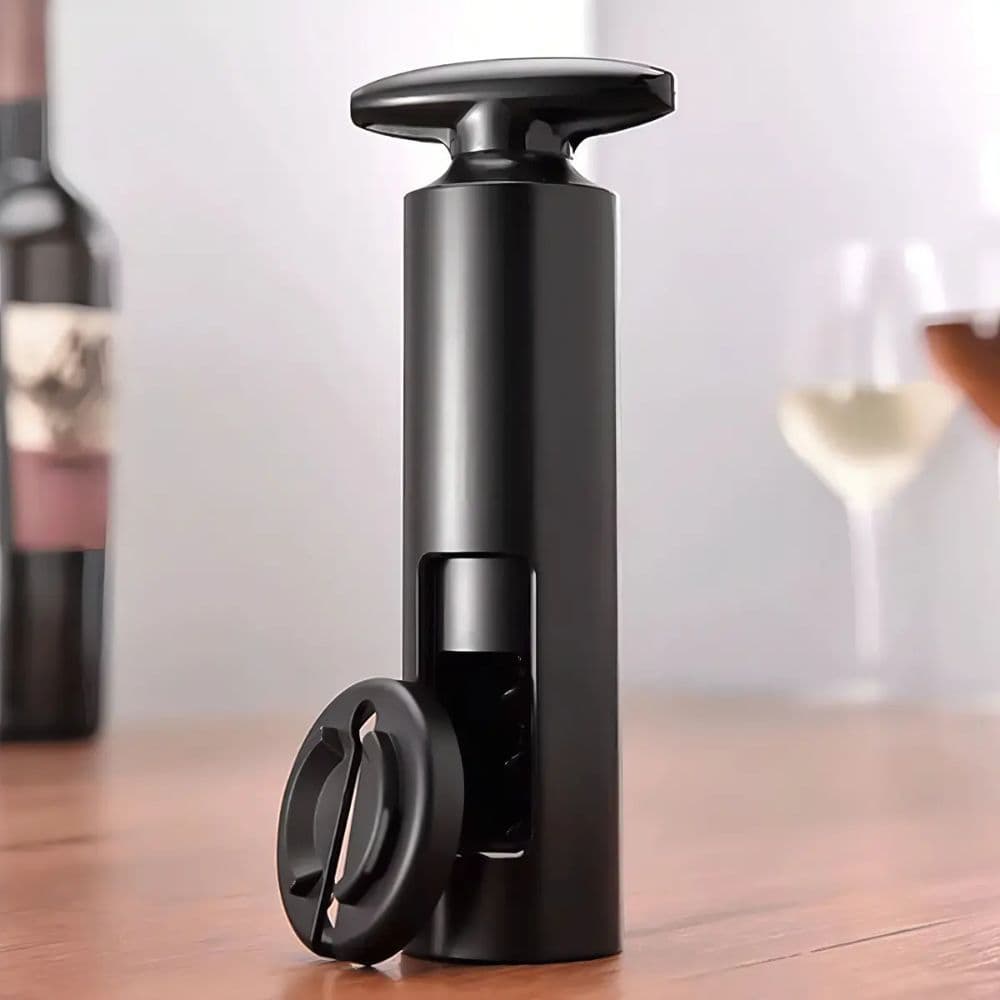 Saca Rolhas e Abridor de Vinho Preto