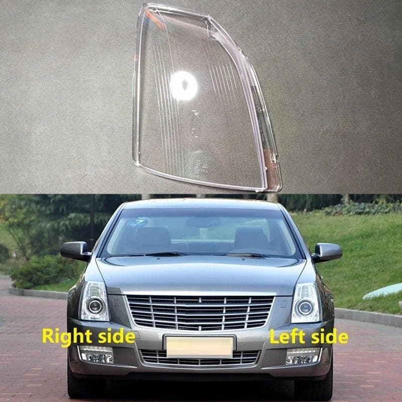 Para Cadillac SLS 2007 2008 2009 2010 2011 2012 Tampa Da Lente Do Farol Dianteiro Concha Abajur Transparente Lâmpada De