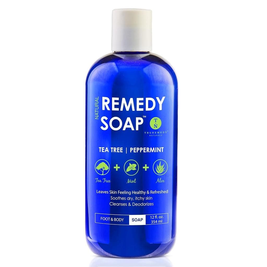 Truremedy Naturals Sabonete Líquido Corporal com Óleo de Tea Tree 12 oz - Sabonete Revigorante com Óleo de Tea Tree, Hor