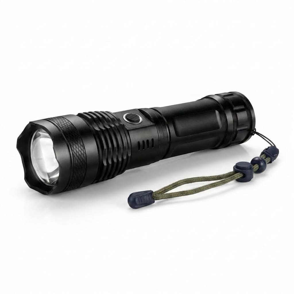 Lanterna Tatica Emergencia Recarregavel Laser Zoom Potente Aluminio Aeroespacial HyperBeam X1000