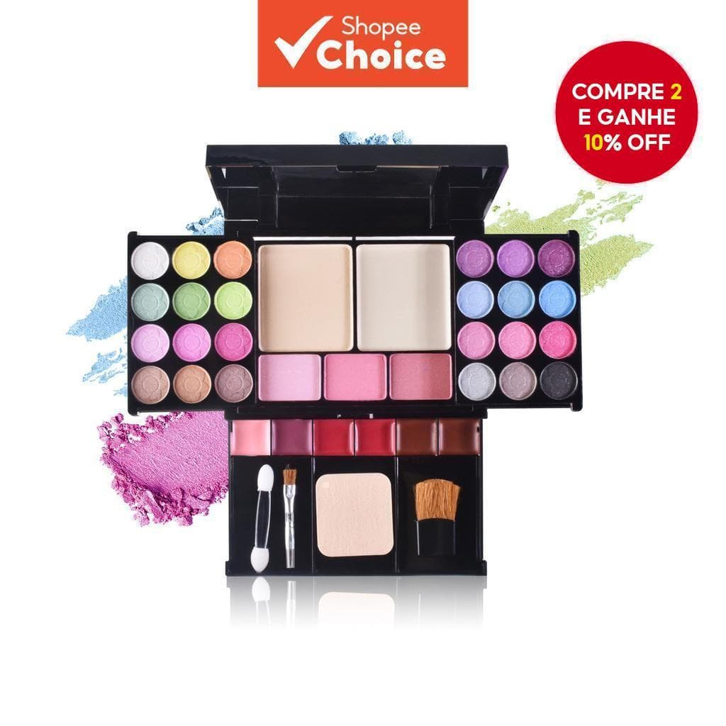 Conjunto de maquiagem profissional totalmente novo, paleta de maquiagem, conjunto completo de presentes de maquiagem, ad