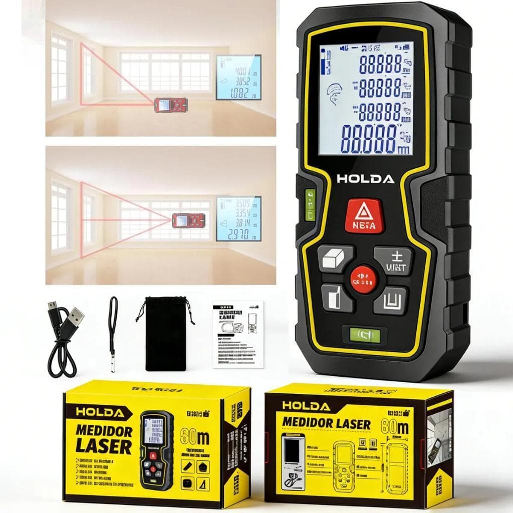 Trena Laser Digital 50m Medidor de Distância Alta Precisão Profissional IP54