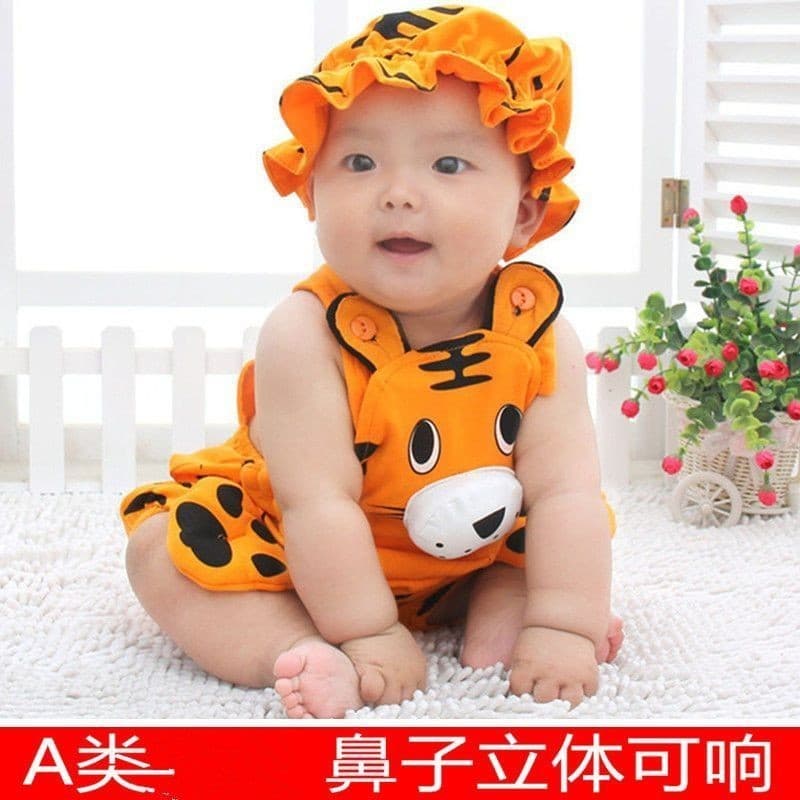 Macacão de bebê estilo fino tigre macacão recém-nascido macacão das mulheres dos homens macacão de bebê pronto estoque
