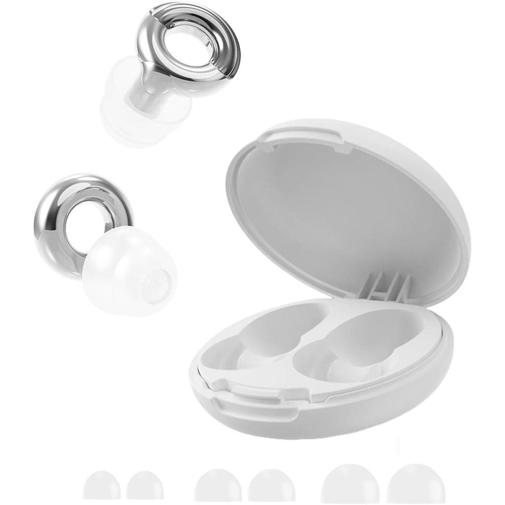 NoiseCancellingEarPlugs45dB–Reusableปลั๊กอุดหูสําหรับ,Snoring,Travel,Concerts&Workwith8Eartips–SoftHearingProtection(Sil
