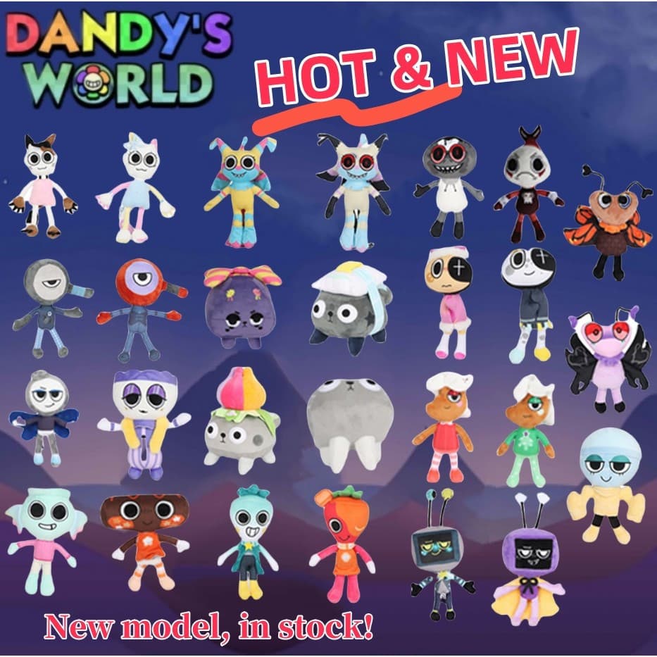 Brinquedos de pelúcia BCT Dandy World, novos bonecos de pelúcia Dandy World, brinquedos derivados de personagens de jogo