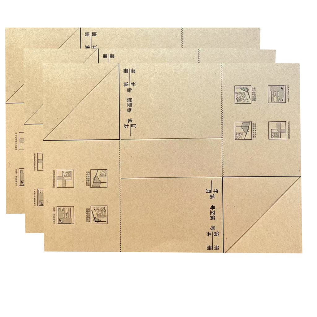 Frete grátis pacote de vouchers de contabilidade canto proteção canto papel Kraft encadernação perfurada tubo rebite enc