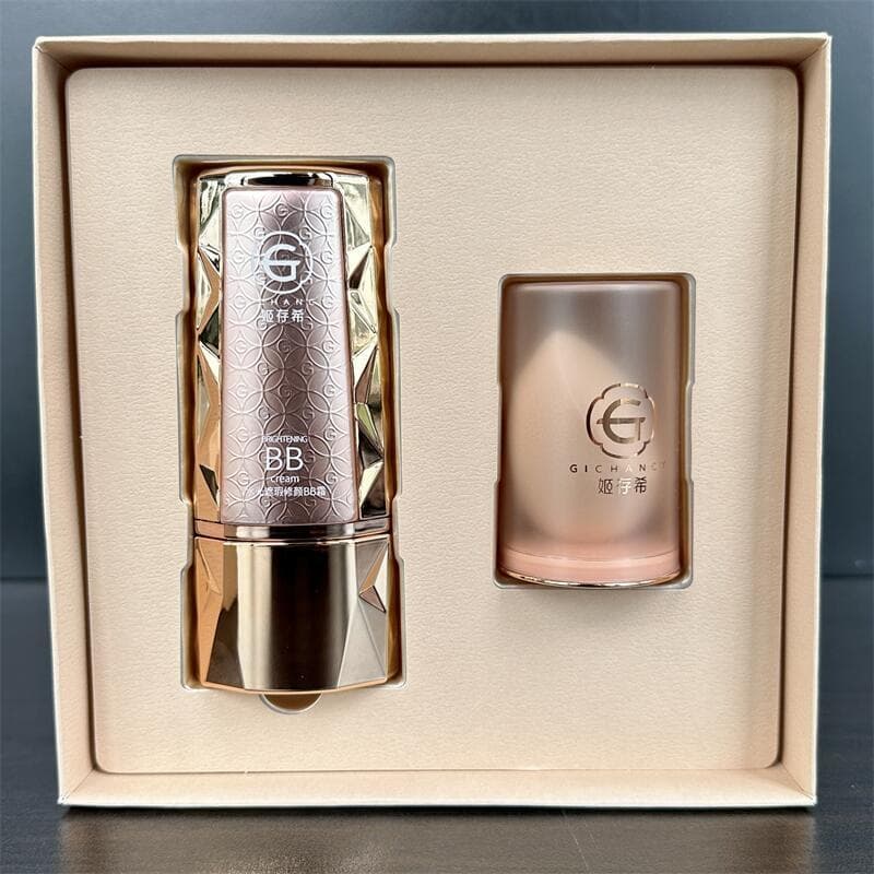 Ji Cunxi Pequeno Cristal Diamante bb Creme Conjunto Caixa Brilho de Água Corretivo Reparação Rosto Hidratante Isolamento
