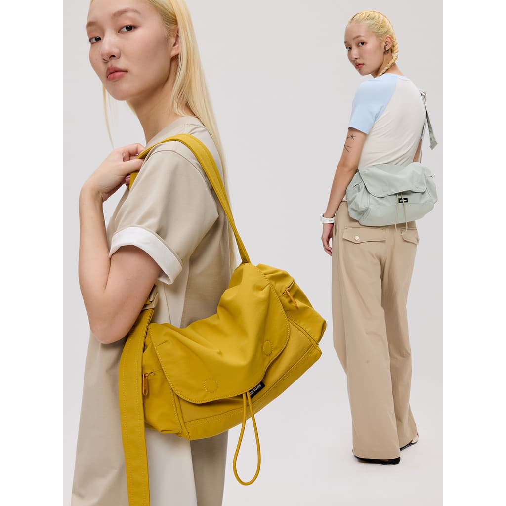 VAOPER Alimentação Novo Estilo Bolsa Mensageiro Feminina Grande Capacidade Commuter Leve Bolsa Mensageiro Axila Pedido B
