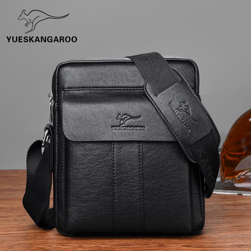 Novo estilo de couro bolsa de ombro masculina couro genuíno Casual saco do mensageiro negócios pequeno saco multifuncion