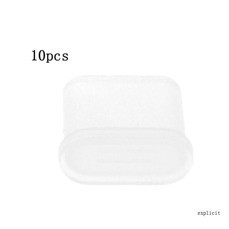 Exp 10 Peças Capa Plugue Poeira Durável Para USB Tipo C