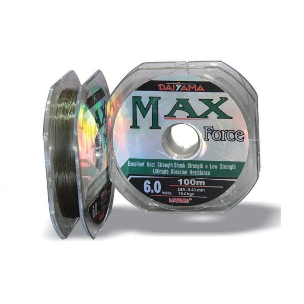 1 Linha Monofilamento de Nylon Max Force 100 mts Div Bitolas