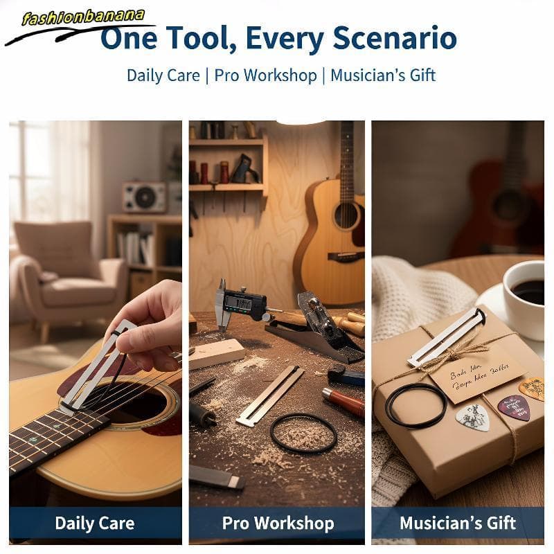 2 Pçs De Aço Inoxidável Guitarra Fretboard Guarda Para Traste Preciso Reparação Instrumento Manutenção Luthier Ferrament