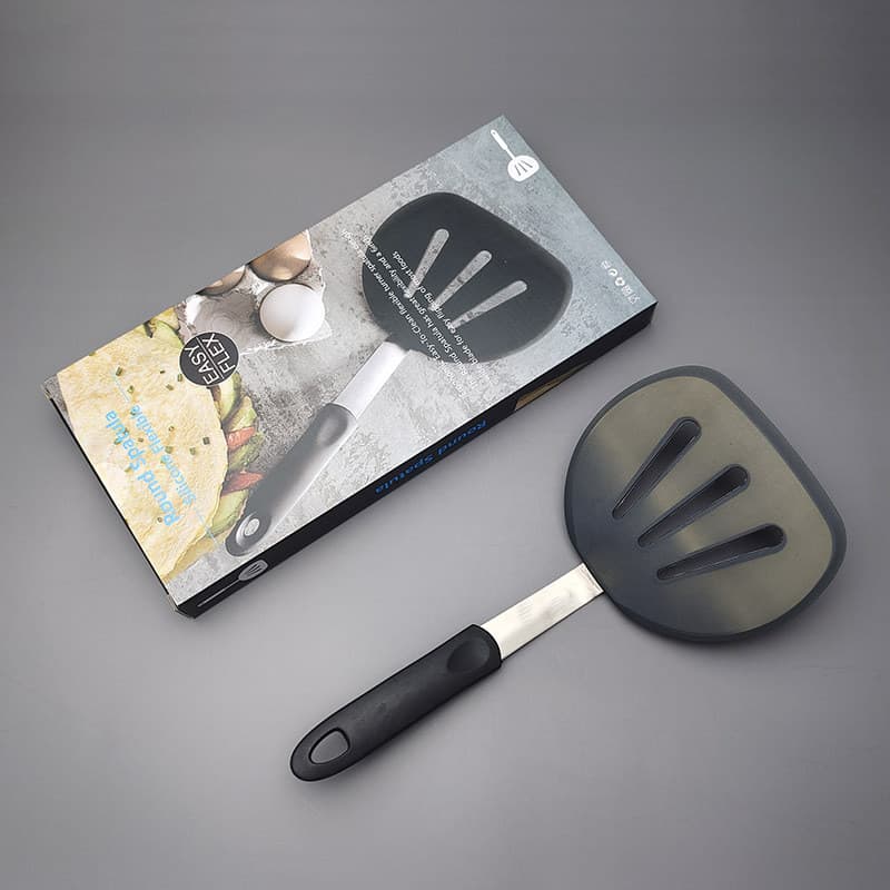 Exportado para a América do Norte!Espátula de drenagem redonda Extra grande espátula de Silicone espátula de bife antiad