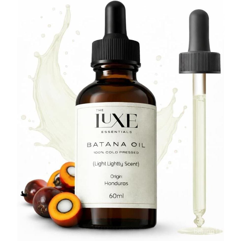 Óleo de Batana Prensado a Frio para Crescimento Capilar |   Óleo Natural Puro e Não Refinado para Cabelo, Barba e Pele |