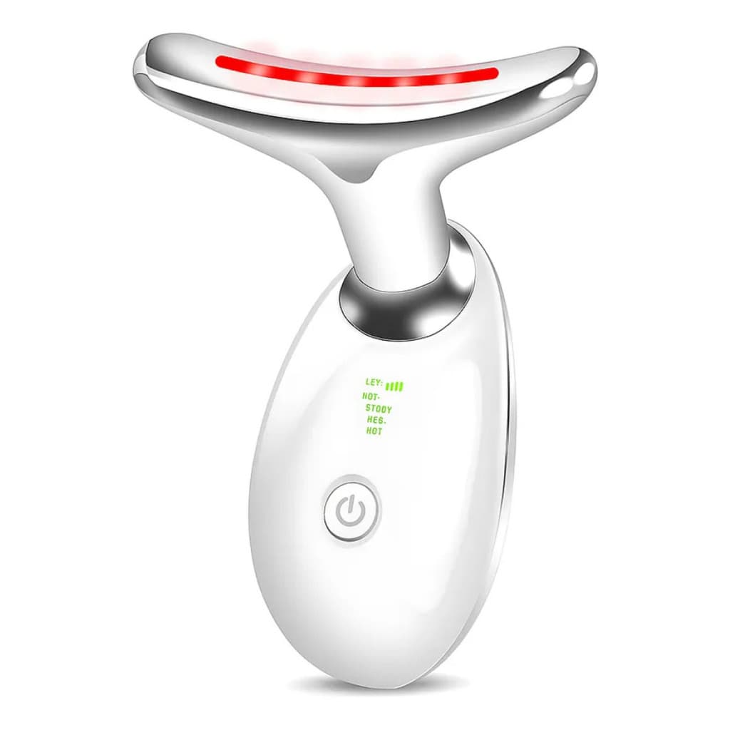 Massageador Facial Eletrico Pescoço Led Lift Beleza