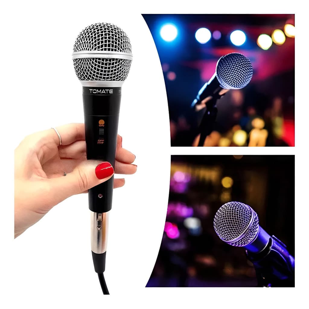 Microfone Dinâmico Reprodução De Voz Qualidade Profissional MT1012