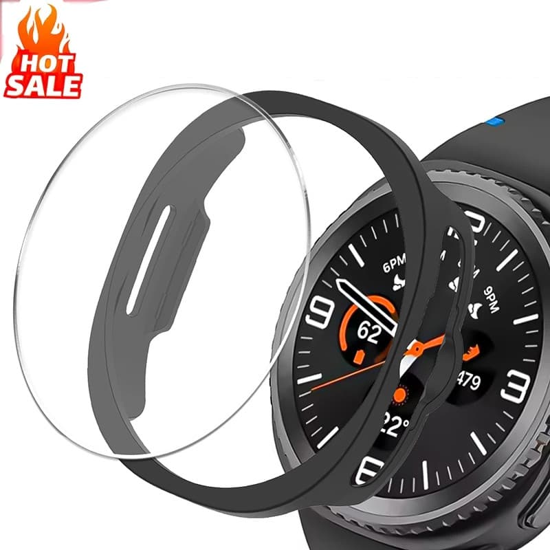 Vidro Temperado Película de proteção do+ Capa Compatível Com Samsung Galaxy watch 8 40mm 44mm/8 Classic 46mm