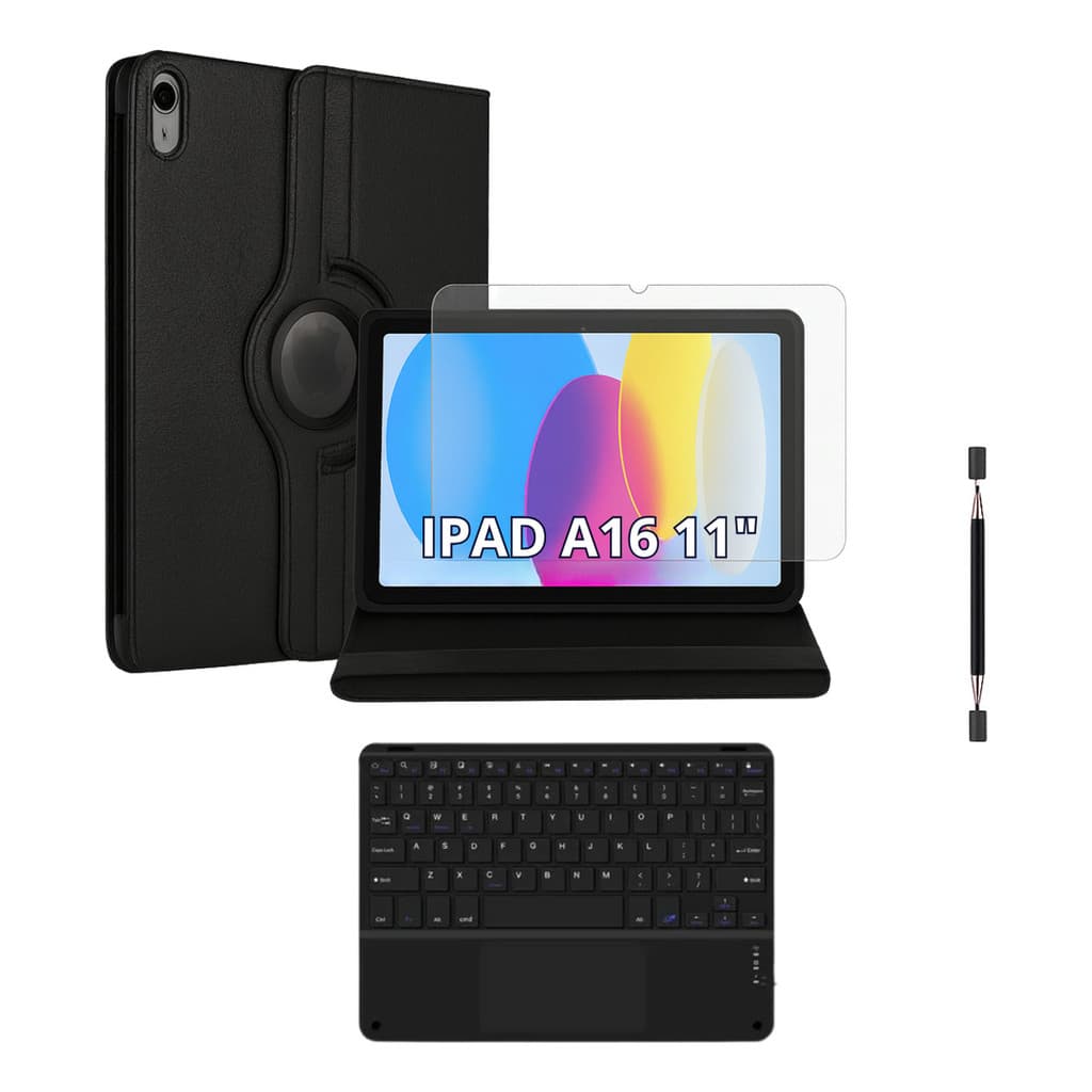 Capa Giratória+ Película+ Caneta+ Teclado iPad 11 A16 11