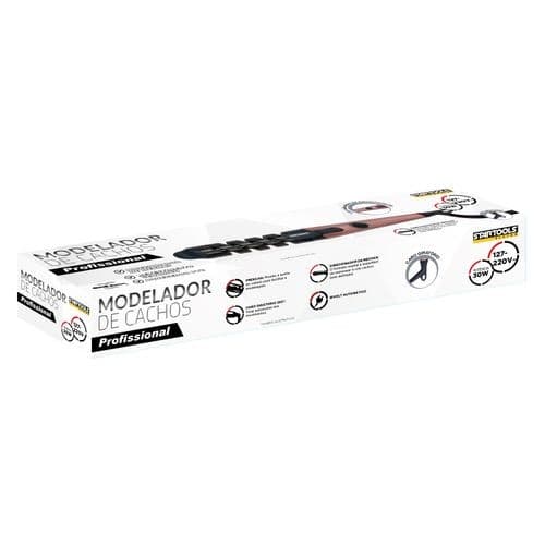 Modelador Cachos 30W Bivolt Rosa Rapido Duradouro Pratico Uso Profissional