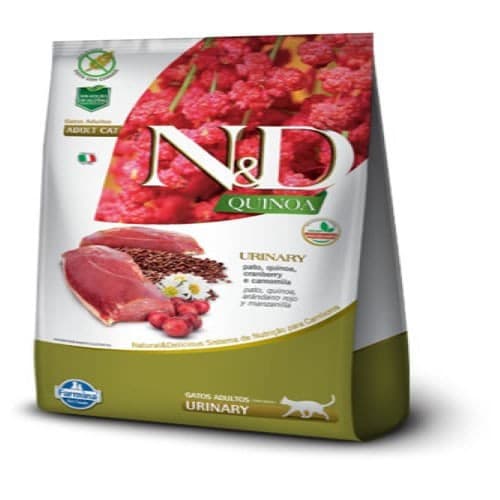 Ração Farmina N&D Quinoa Urinary para Gatos Adultos sabor Pato 7,5kg