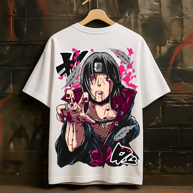 Camiseta Oversized Anime Estampada Masculina Japonês