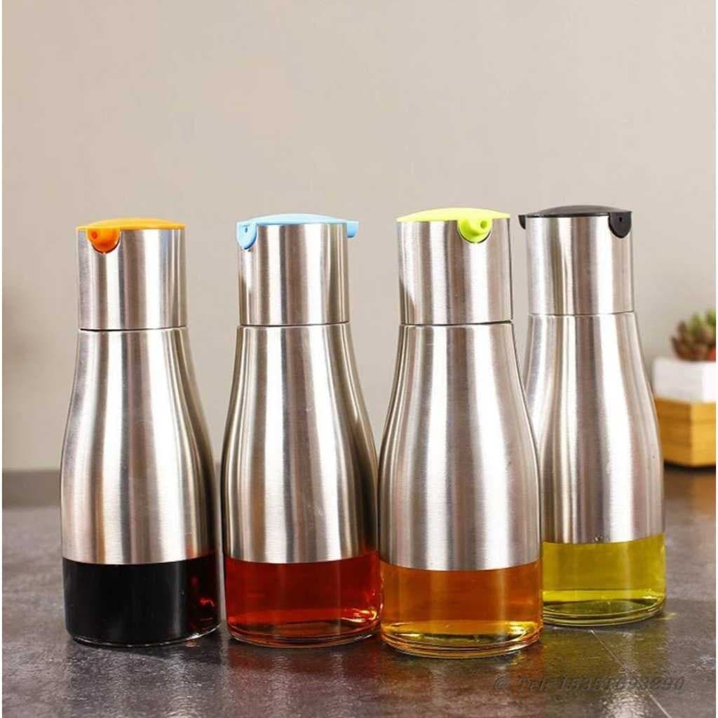 "Dispenser Porta Azeite e Vinagre 320ml Garrafa de Óleo Culinário com Dosador