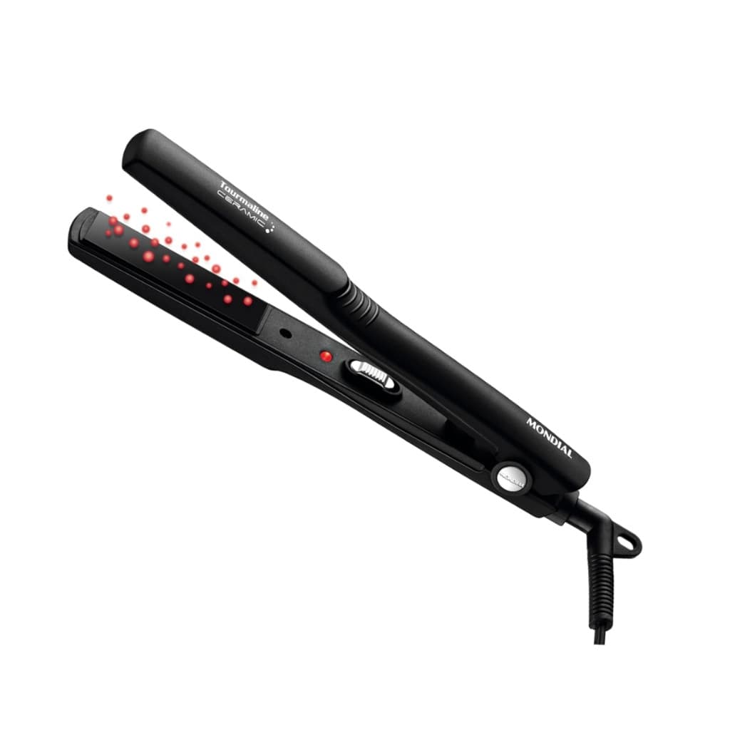 Prancha Chapinha Alisadora 200º Mondial P-15 Turmalina Ceramic Pequena Bivolt + Nota fiscal
