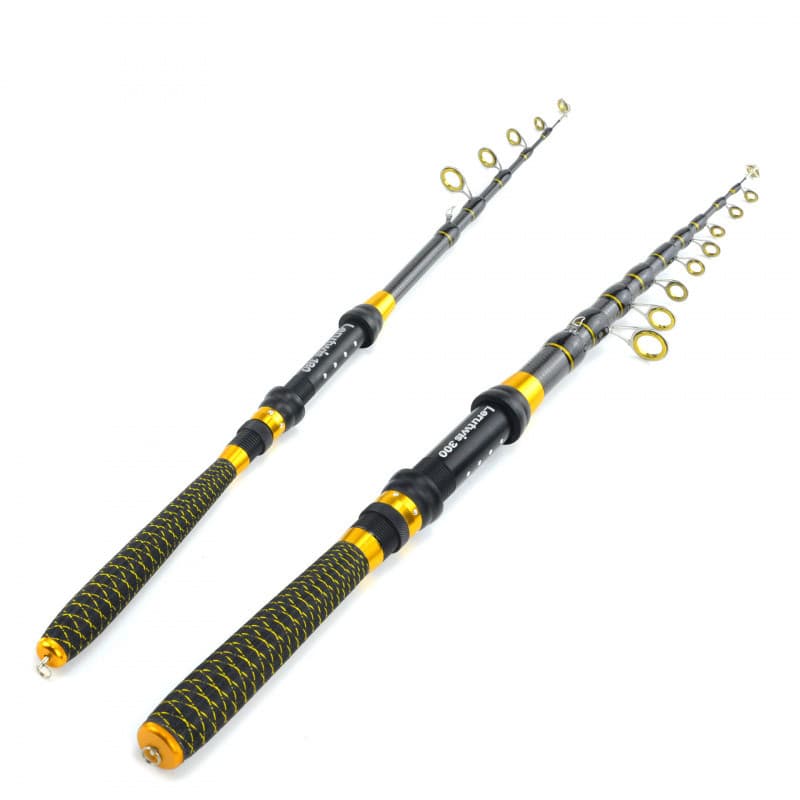 Vara De Pesca Escalável 1.8m-3.0m Varas Telescópicas Assento De Carretel De Liga De Metal Pólo Giratório De Viagem Portá