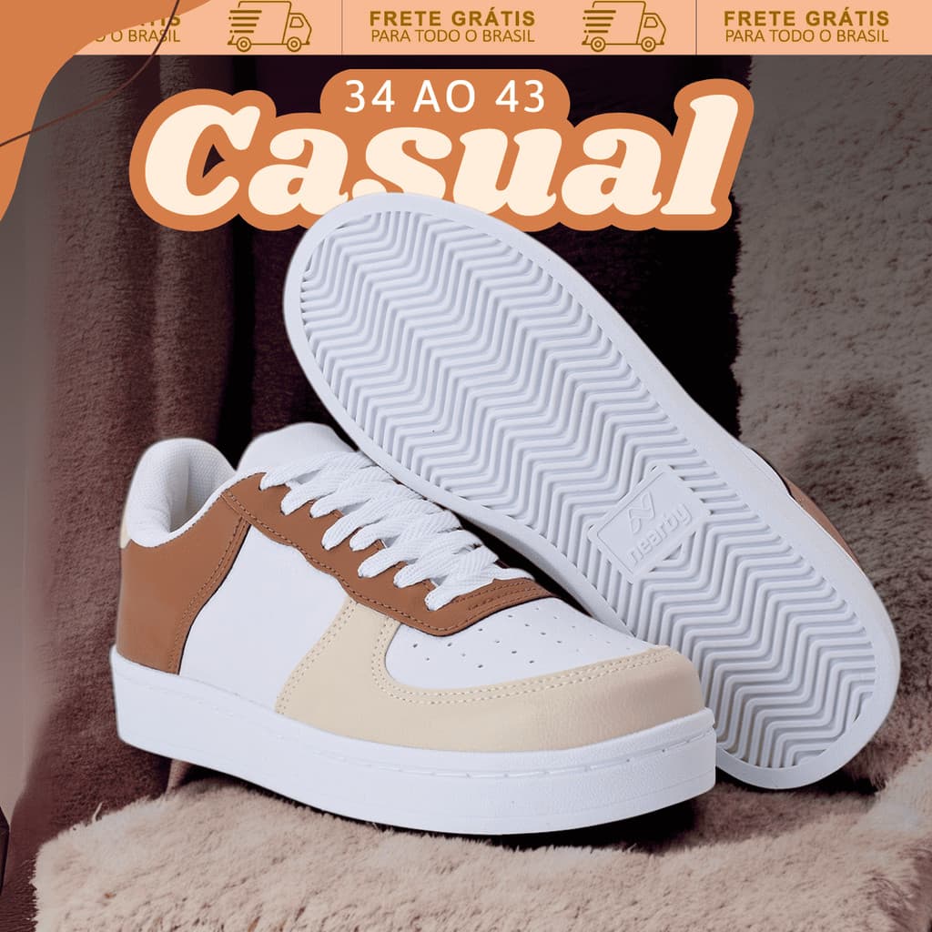 Tênis Masculino e Feminino - Estilo Atualizado, Várias Cores - Do 34 ao 43 - Promoção Exclusiva
