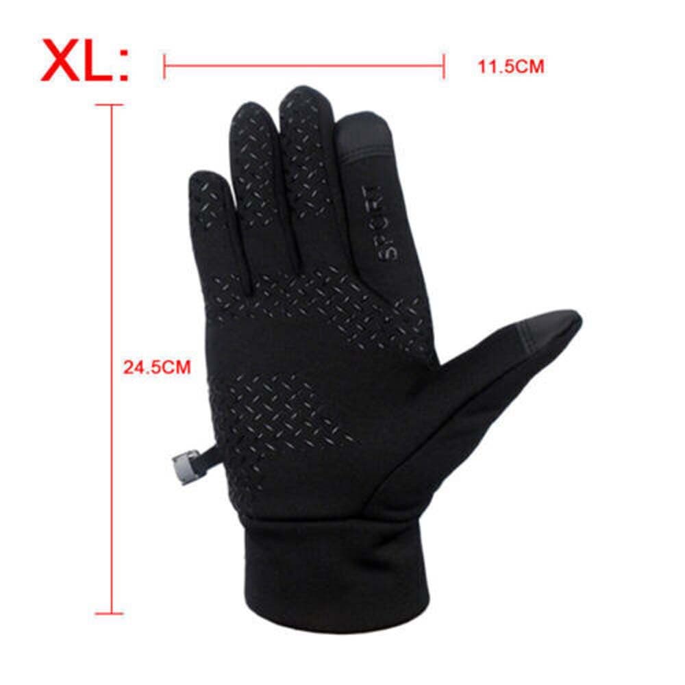 Luvas De Inverno Unissex À Prova D'água Com Tela Sensível Ao Toque Térmica De Vento Quentes