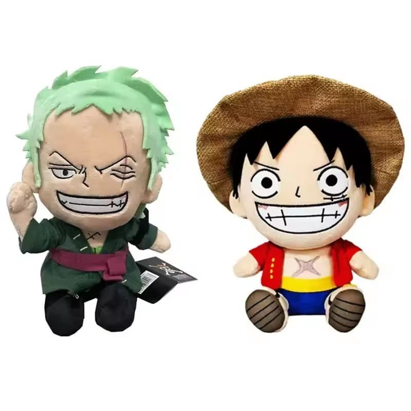 20cm Anime Japonês Uma Peça Figura De Pelúcia Boneca Brinquedos Dos Desenhos Animados Luffy Chopper Ace Roronoa Zoro Bon