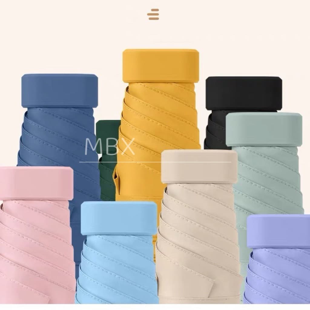Guarda-Chuva Compacto Resistente | Inclui Bolsa para Guardar | Leve e Prático para Levar na Bolsa ou Viajar