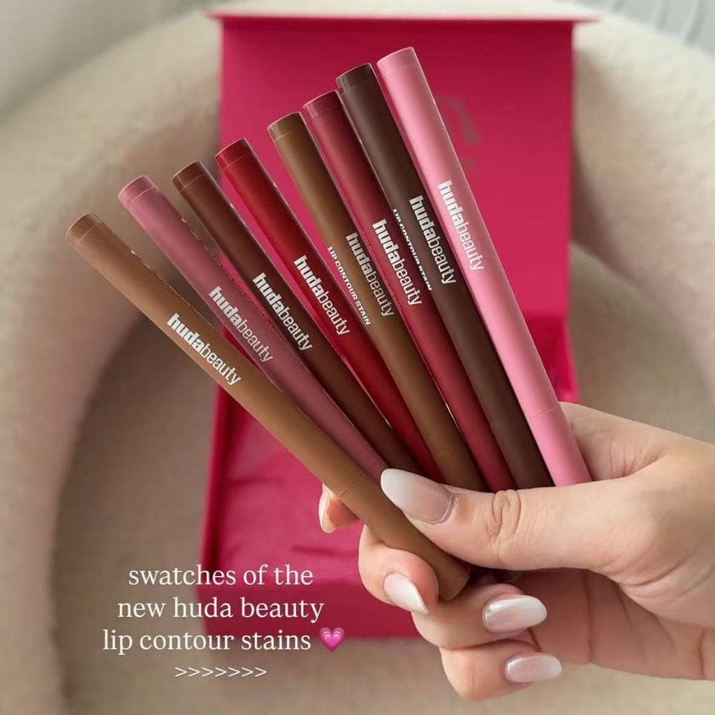 HUDA-BEAUTY Lip Contour Stain Tint Liner 12 Horas De Longa Duração Gloss