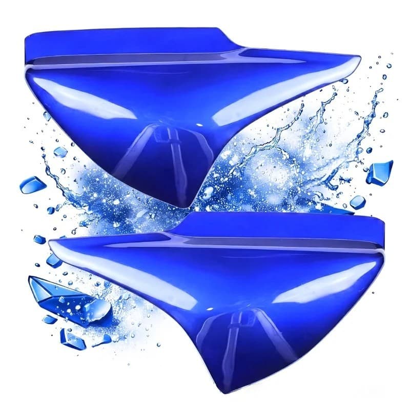 Carenagem Par Tampa Lateral Titan 150 Azul 2004 2005 2006 2007 2008 Pintado Envernizado